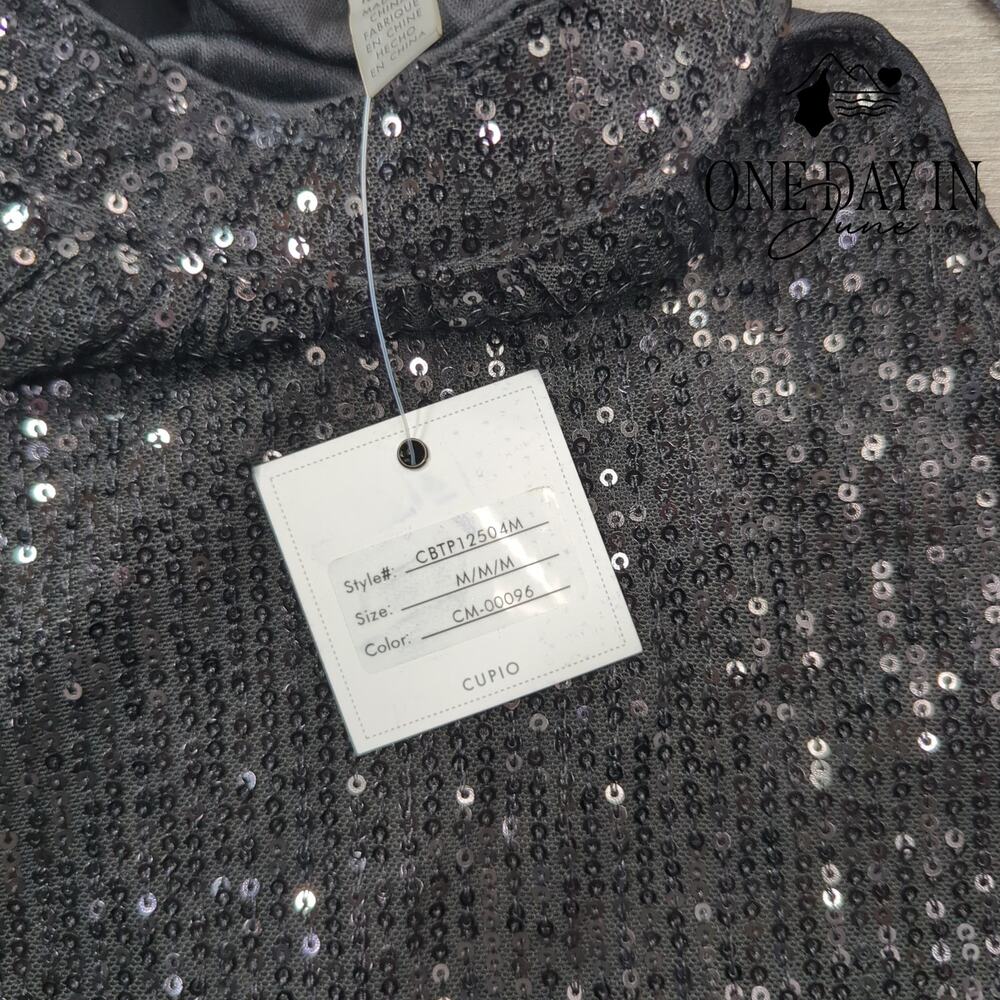 Cupio Sequin Sleeveless Top Size M - Picture 3 of 6